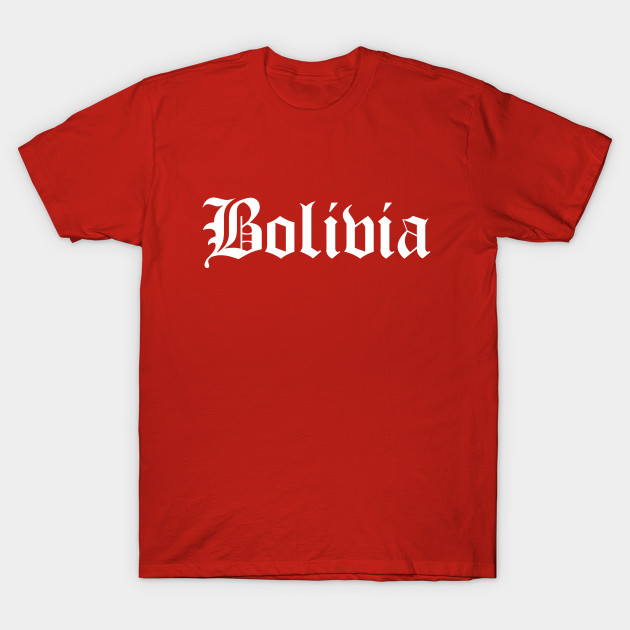 Bolivia Old English Gothic Letters